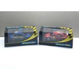 2 Boxed scalextric car c2362 Mitsubishi Lancer and Subaru Impreza c2412