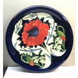 Moorcroft plate 26cm dia