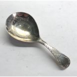 Georgian silver tea caddy spoon