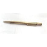 Walker & hall 9ct gold pencil wngraved W&H 9.375 1924birmingham length 120mm propelling mechanism