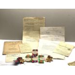 WW2 medals for husband and wife with paperwork