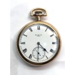 Fine Elgin pocket watch number 22193838 3/4 plate lever movement signed Elgin National watch Co open