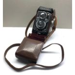 Cased Rolleiflex camera