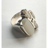 Swarovski silver stone set ring