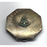 Vintage silver 14 Punjab regiment compact enamel regimental badge with gold letters BJA