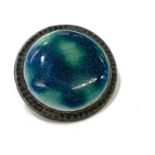 Vintage ruskin brooch, approximate measurements: 2.3cm diameter