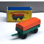 Boxed Matchbox lesney No 2 mercedes trailer