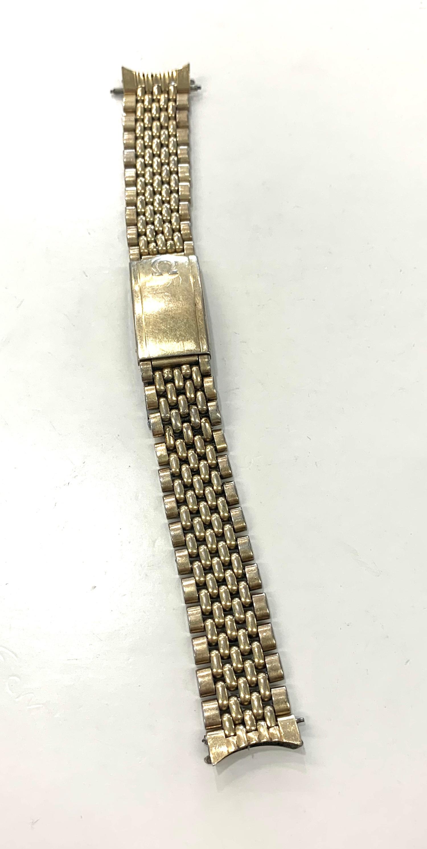 Omega mens watch strap, approximate length 17cm used condition