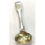 Silver hallmarked mustard spoon, please refer to images.