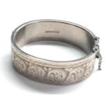 Vintage silver cuff bangle