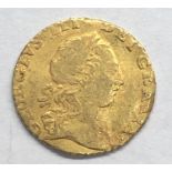 rare George 111 1762 quarter guinea 2.1g
