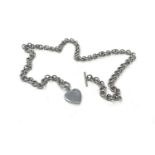 Silver stamped 925 necklace, approximate length 41cm, approximate weight: 24.5g