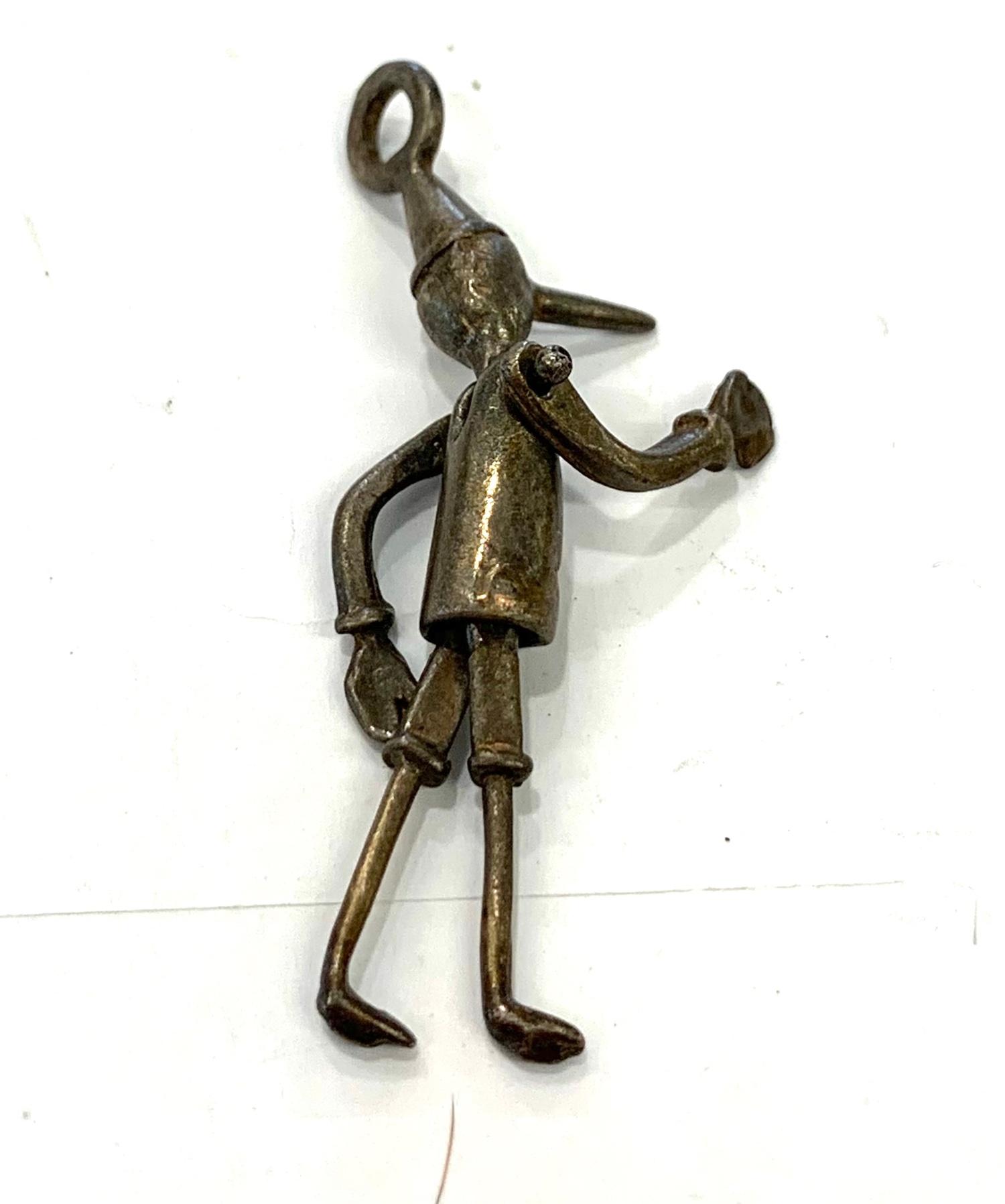 Pinocchio white metal necklace pendant - Image 3 of 3