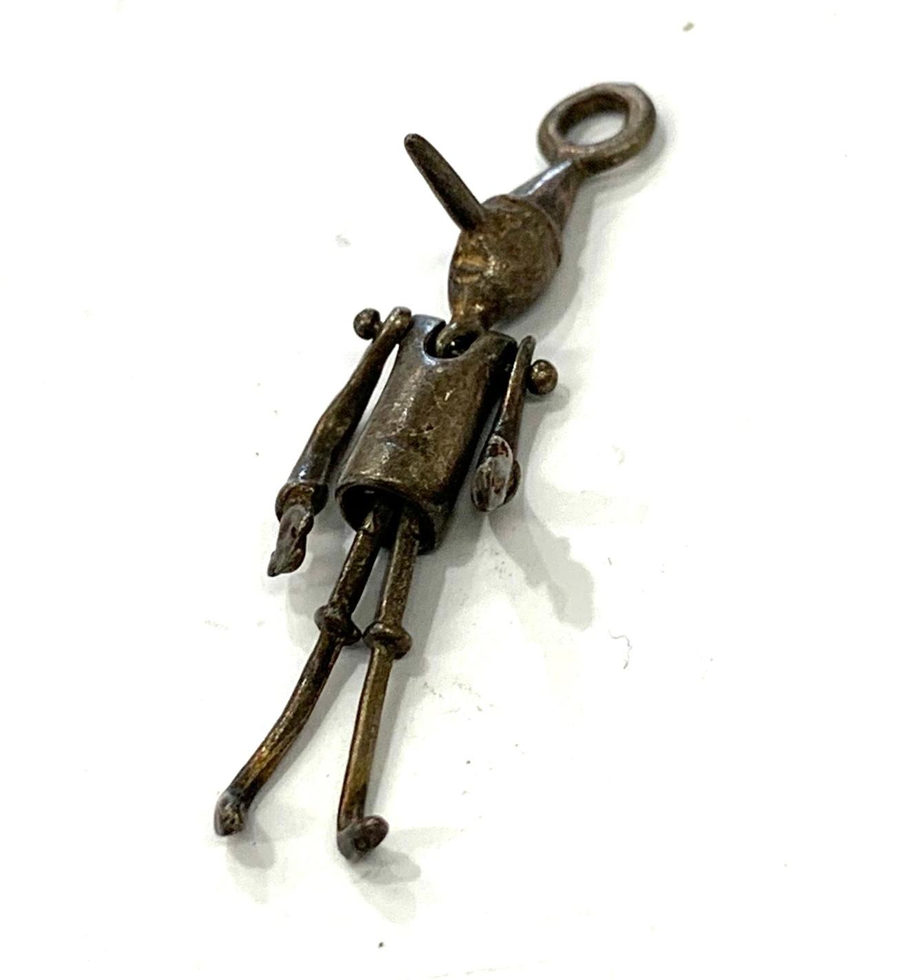 Pinocchio white metal necklace pendant - Image 2 of 3