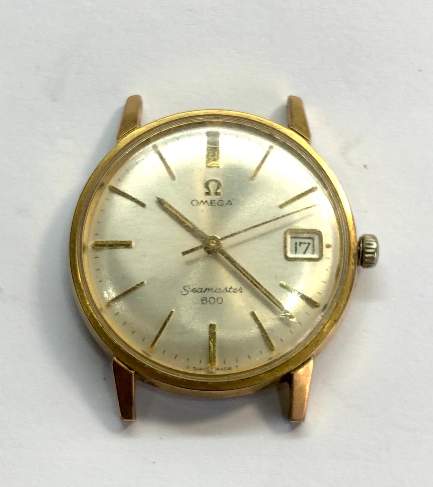 Vintage Omega seamaster 600 gents wristwatch watch has replacement winder the watch will tick but no