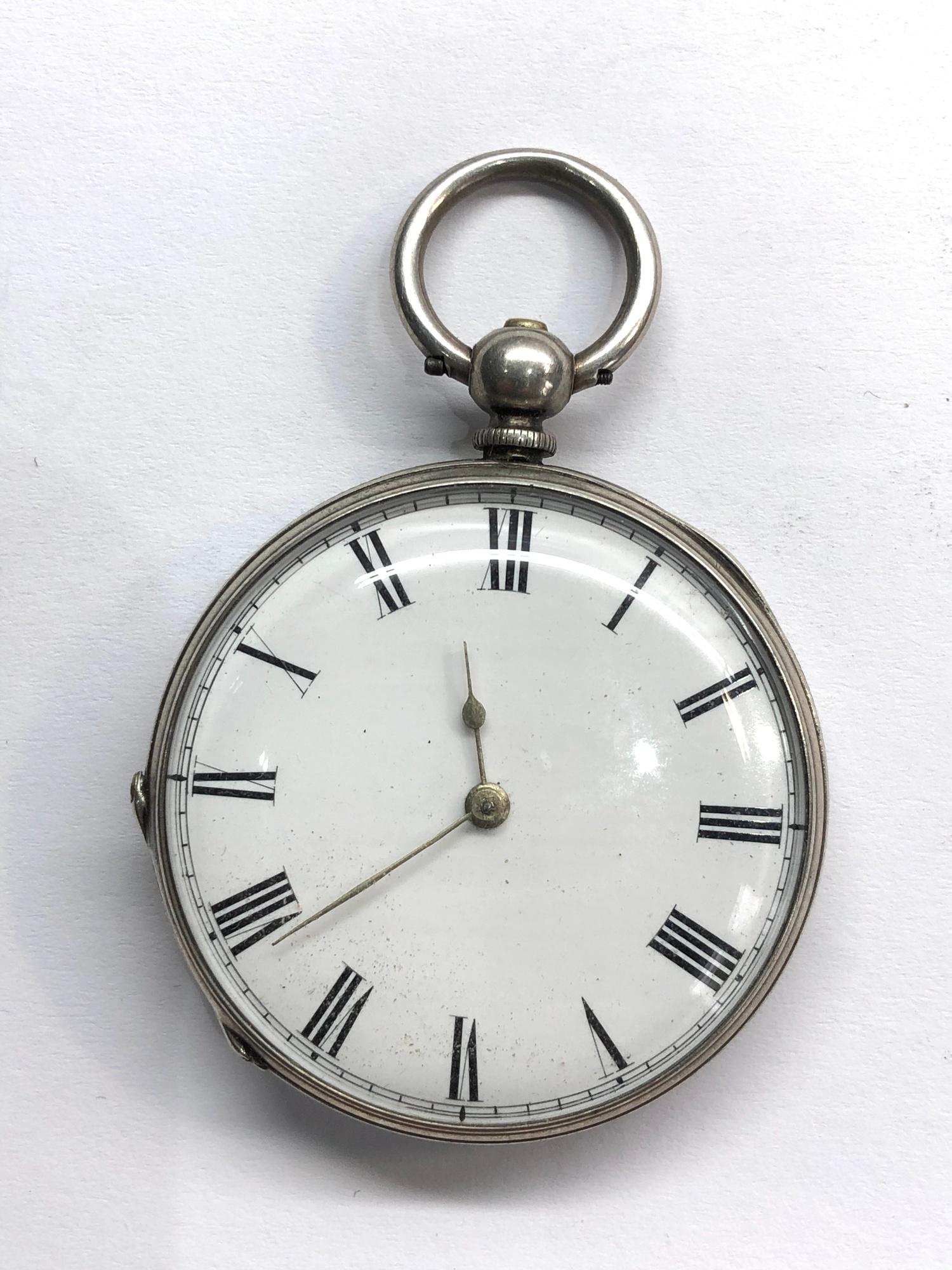 Antique silver pocket watch it is in as found condition this watch is not working will tick if b put