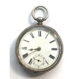 antique continental silver pocket watch untested