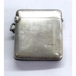 antique silver vesta / match striker Birmingham silver hallmarks