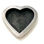 Silver Tiffany and Co heart shaped miniature picture frame, no glass