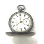 Antique silver full hunter pocket watch by Rotherhams London non-working as shown condition