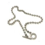 Gucci ladies necklace, approximate length 44cm.