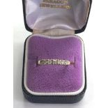 18ct diamond ring set with 7 diamonds 0.50 gold weight 2.8