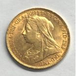 Victorian 1896 half sovereign