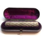 Fine cased Victorian Silver Double Ended perfume bottle Victorian london Silver hallmarks makers