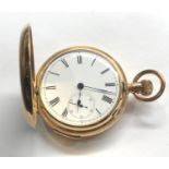 large antique 14ct gold quarter repeater full hunter pocket watch blue steel hands chimes hours