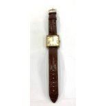 Vintage gents Longines gold tone wristwatch hand-wind with Longines Calibre 370 17 jewel movement,