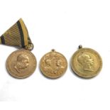 3 Austrian Hungarian medals, as shown condition