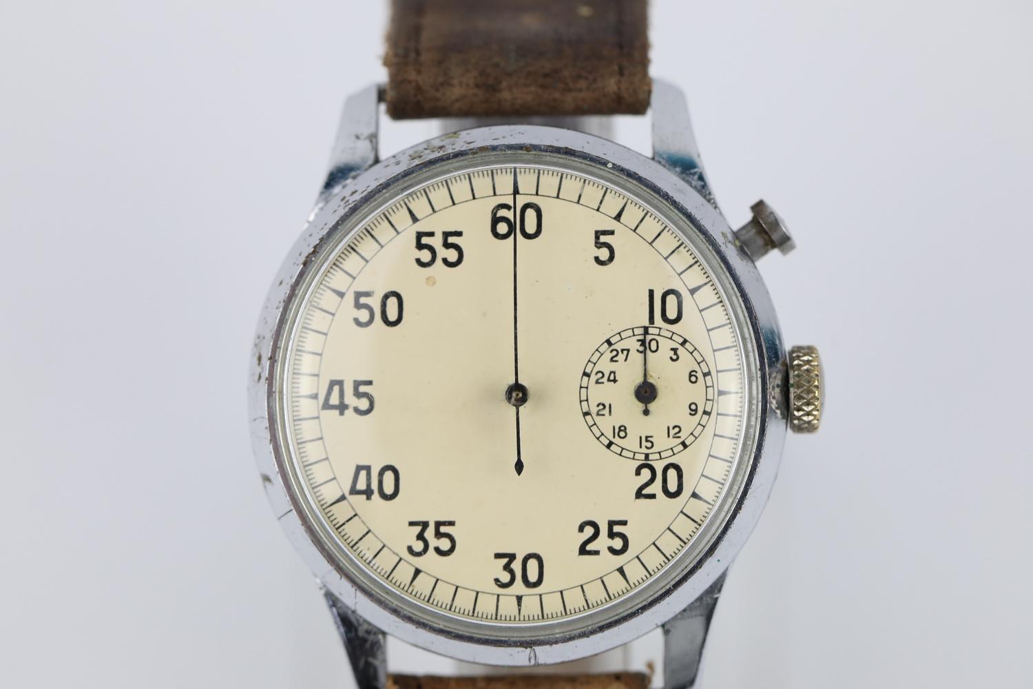 RareVintage Gents Military Style wrist/stopwatch Sixty Seconds Outer Track, 30 Minutes Subsidiary - Image 2 of 6