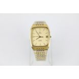 Vintage Gents c.1970's Omega De Ville gold tone wristwatch quartz Omega Cal 1322 17 jewel quartz