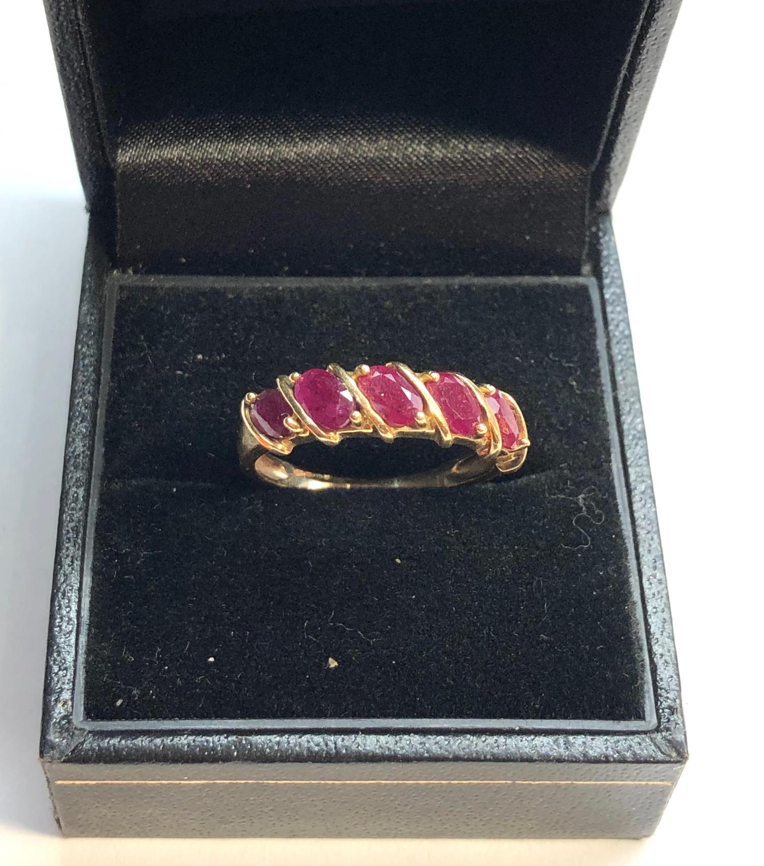 9ct Gold stone set dress ring weight 2.5, as shown condition