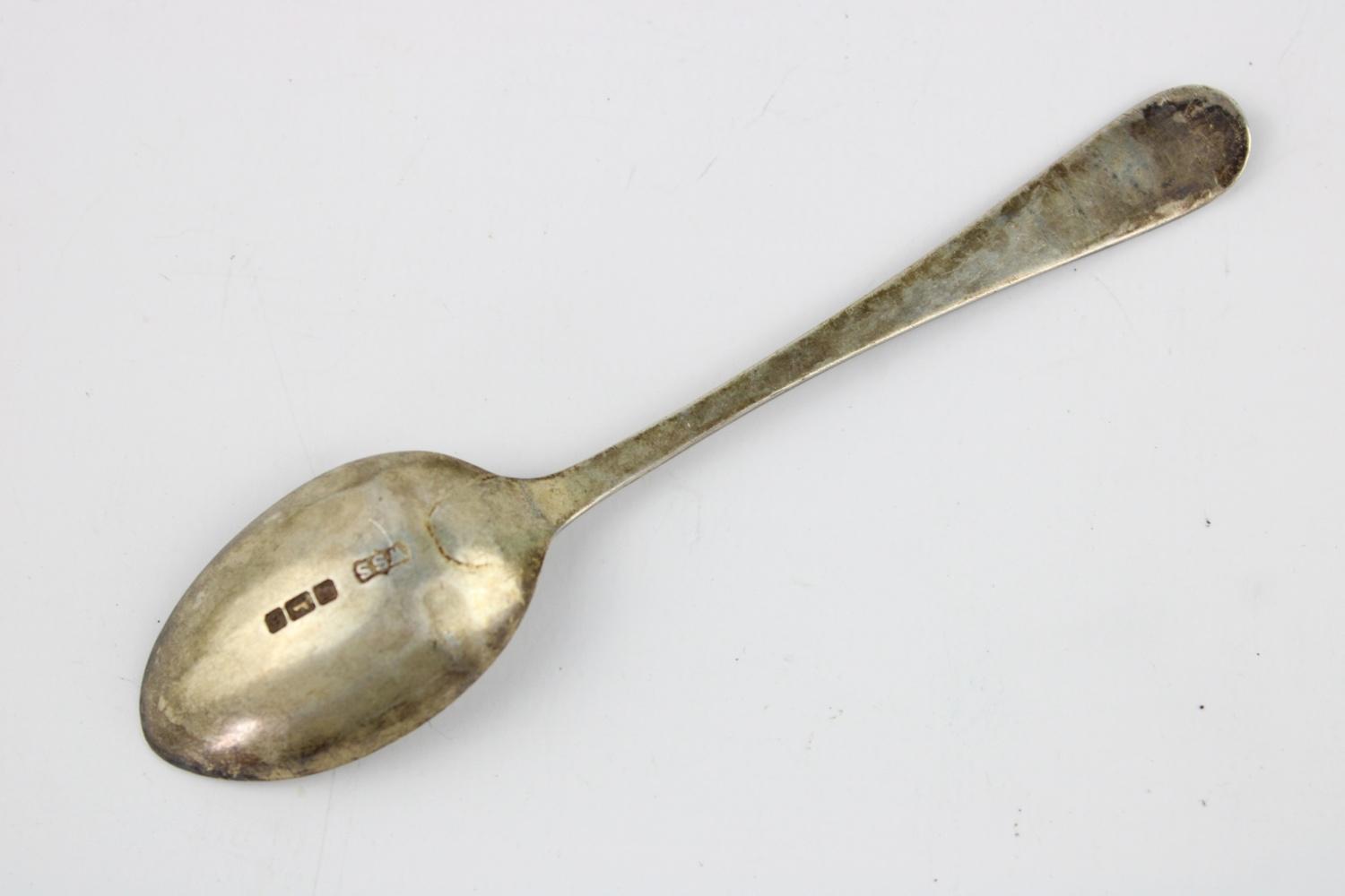 Antique Hallmarked 1906 Sheffield silver teaspoons with associated cased Maker - W S Savage & Co - Image 6 of 8