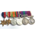 WW2 6 medal group to lieut.b.e.peart R.E.M.E includes regular army long service medal malaya bar