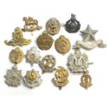 15 Military cap badges, as shown condition