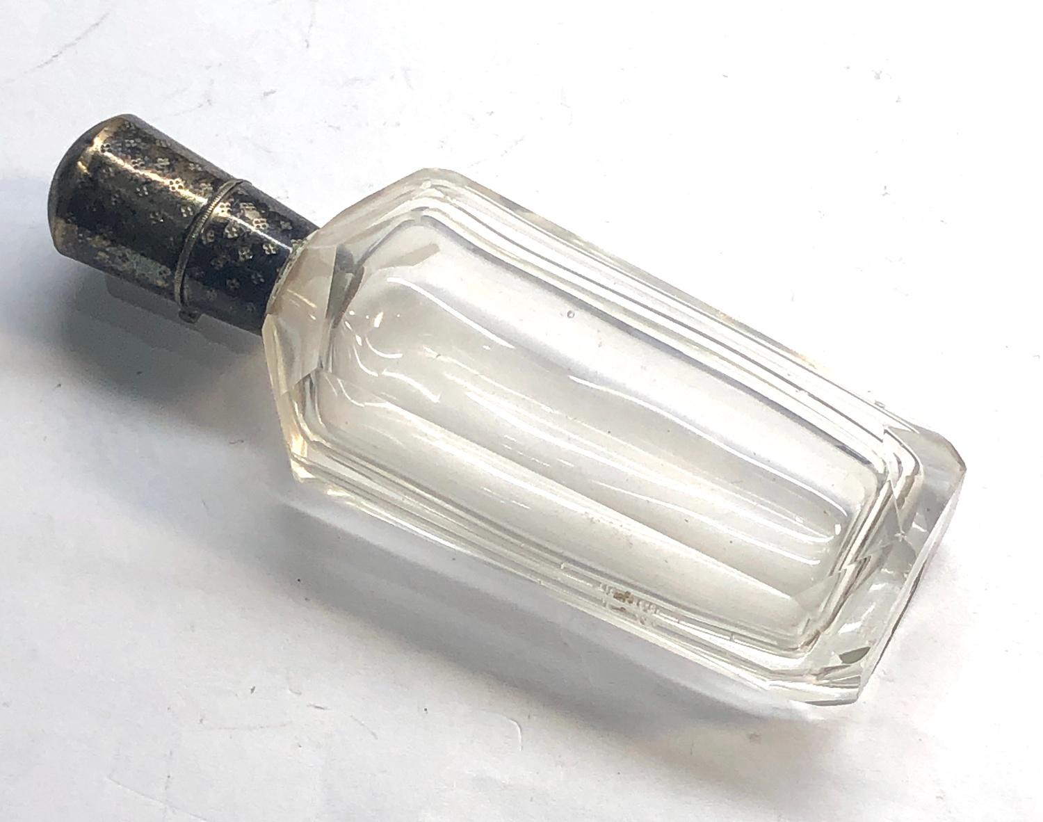 antique silver niello top perfume bottle in uncleaned condition measures approx 8.5 cm dutch sword