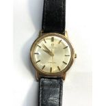 Vintage 9ct gold omega Seamaster automatic cal 525 watch is in working order but no warranty