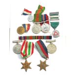 WW2 medal group with driving and Royal Commemorative, as shown condition