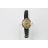 Vintage Ladies ROLEX 9ct Gold Cased WRISTWATCH Hand-Wind WORKING w/ Interesting Dial, Rolex Signed