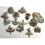 15 Military cap badges, as shown condition
