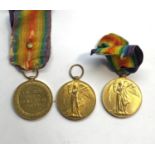 3 WW1 victory medals named 4969 P.C Foster North,d fus and 5-3473 PTE T.Knox north,d fus also 5-2327