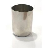 Silver plain Russian beaker, approximate Height 6cm, approximate total weight: 45g