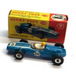 Original boxed dinky cooper racing car as shown condition