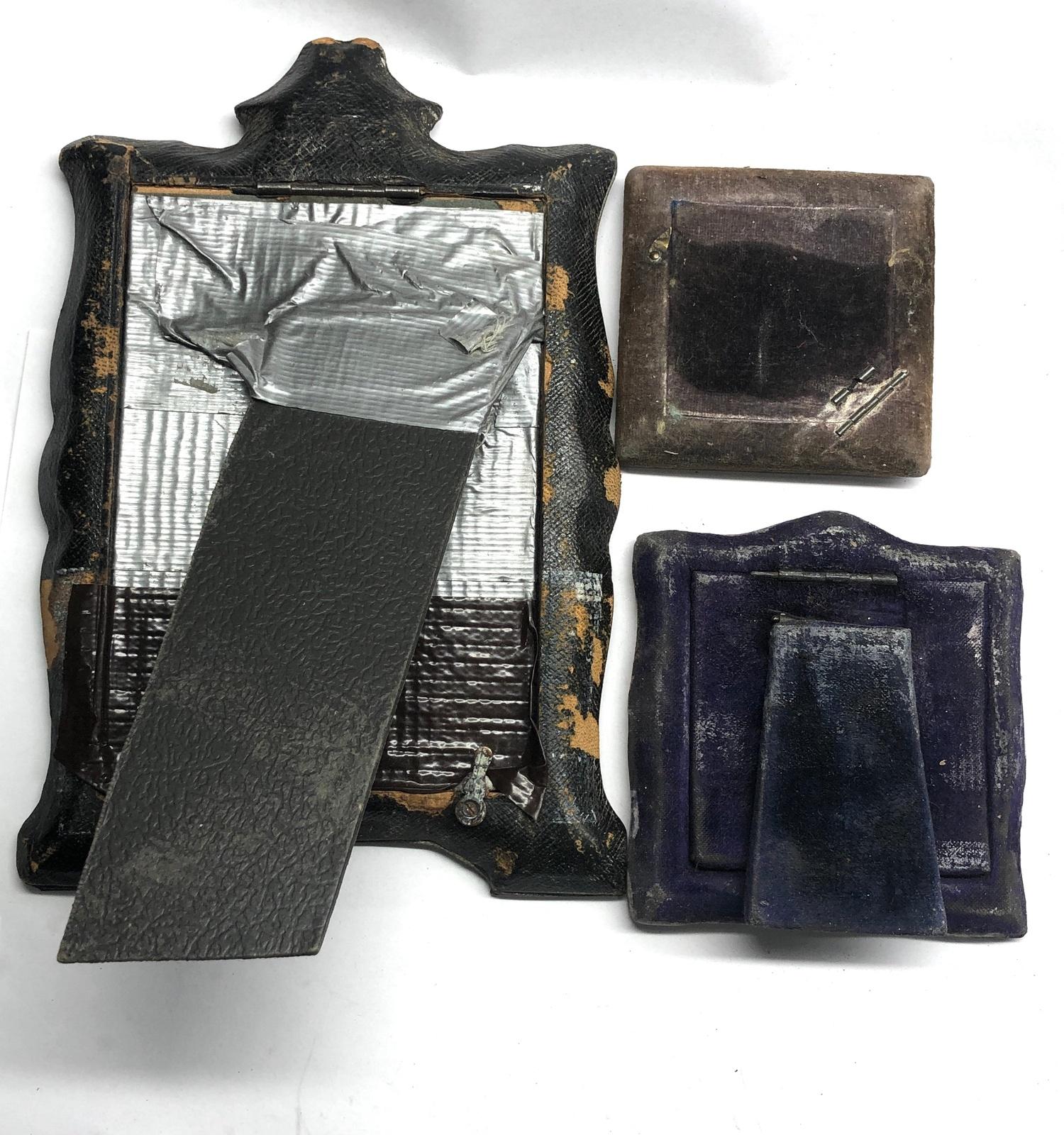 3 silver picture frames in need of restoration as shown in images - Image 3 of 3