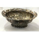 Silver Sheffield silver hallmarked dish, approximate total weight: 340g. Width 18cm, length 22cm,