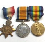 ww1 trio medals to 7795 sjt t.e barton royal lancs