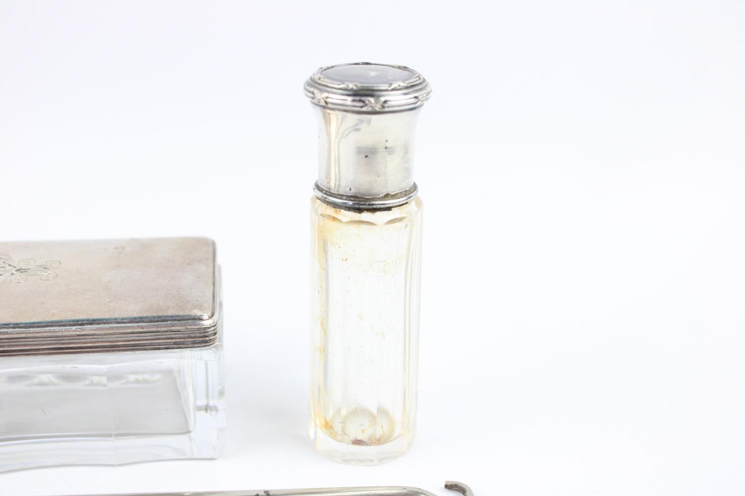 Antique / vintage ladies stamped / hallmarked .800 & .925 sterling silver ladies vanity inc dressing - Image 7 of 10