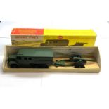 Original boxed Dinky 695 gift set 7.2 howitzer and tractor, as shown condition